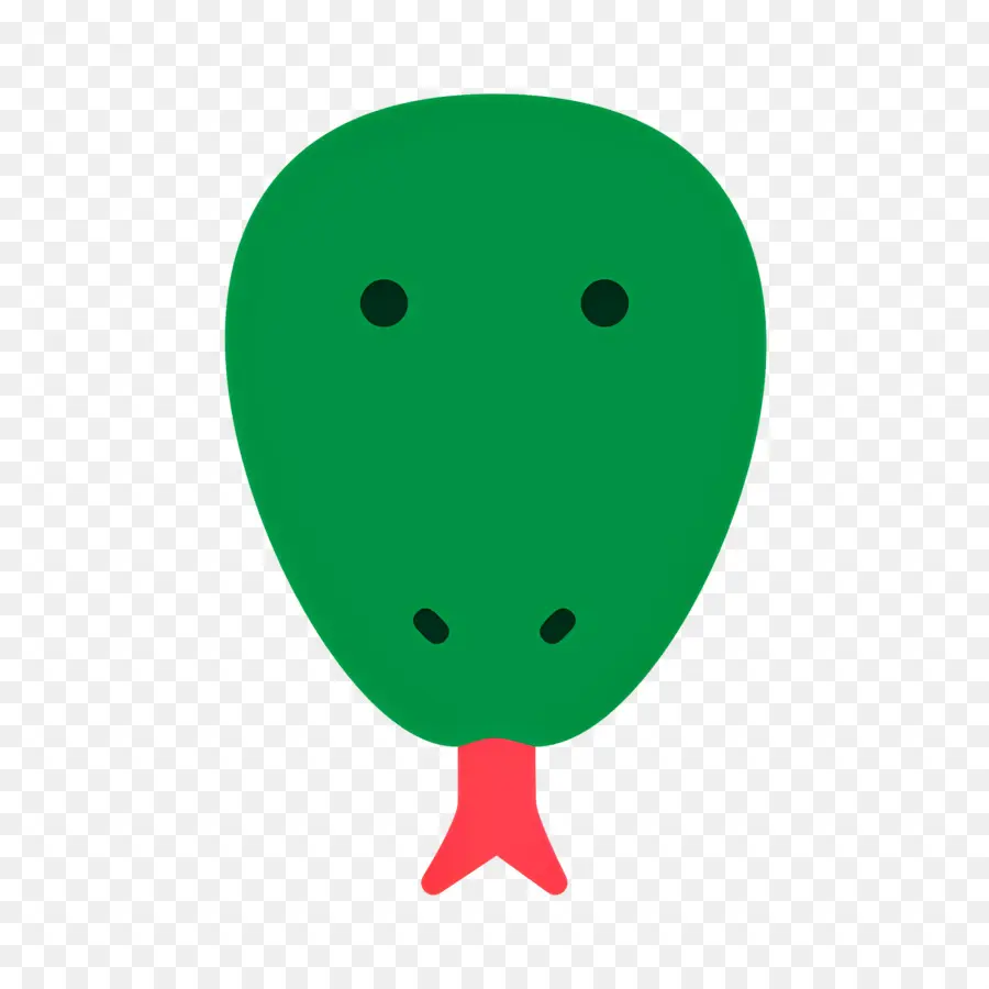 Cabeza De Serpiente，Verde PNG