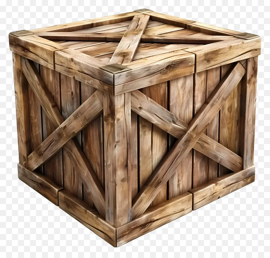 Caja De Madera De Carga，Caja De Madera PNG