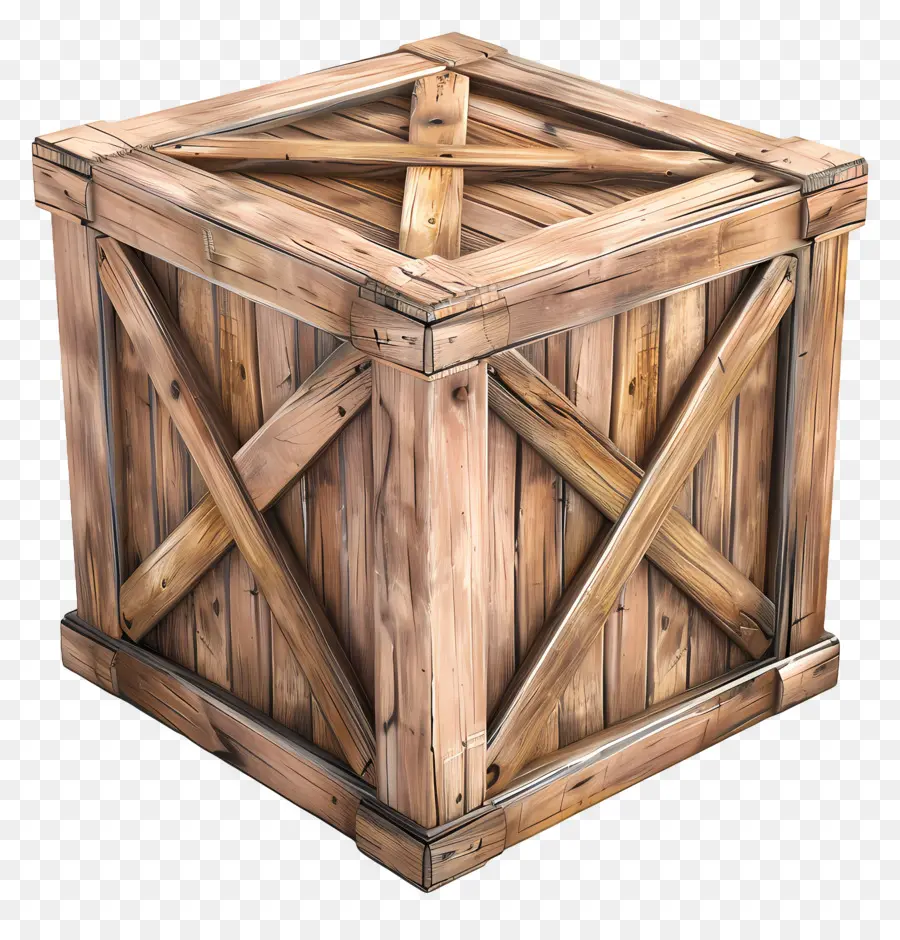 Caja De Madera De Carga，Caja De Madera PNG