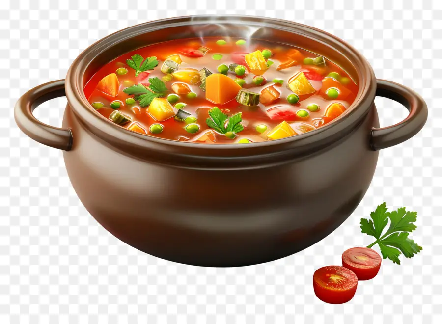 Sopa Minestrone，Sopa De Verduras PNG