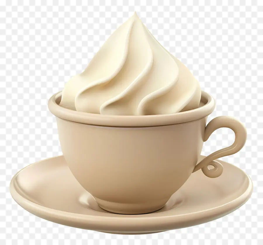 Capuchino，Taza Con Crema PNG