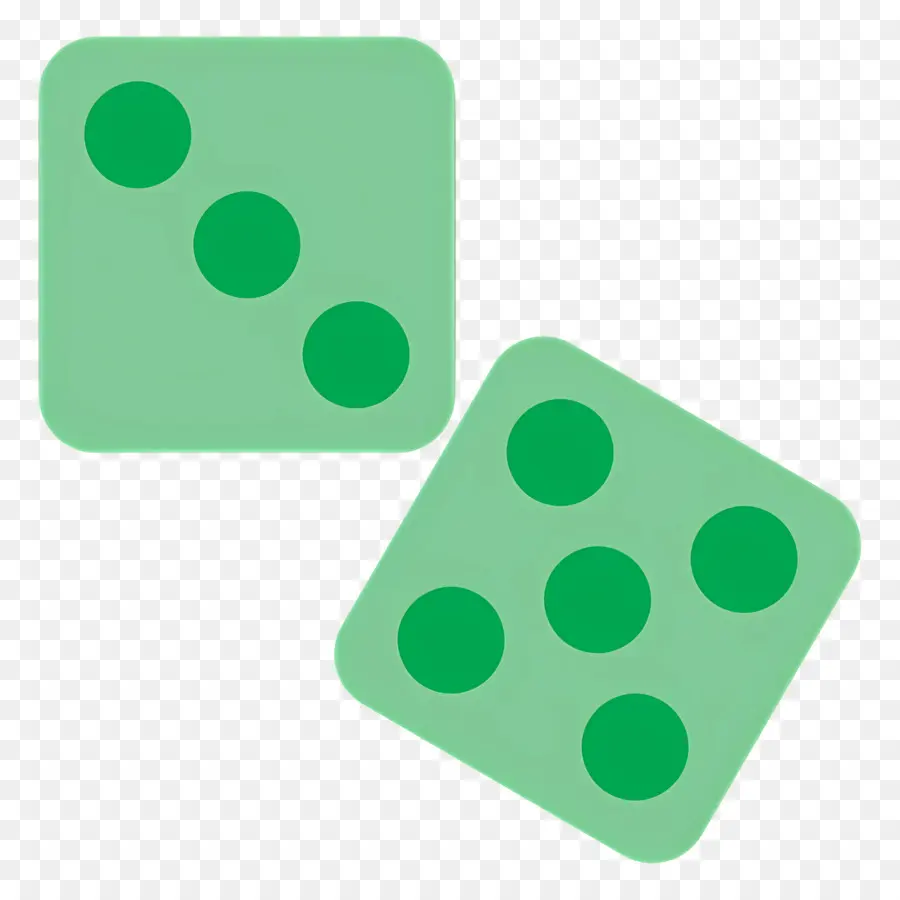 Dados De Casino，Dados Verdes PNG