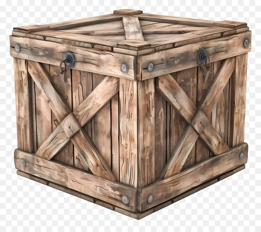 Caja De Madera De Carga，Caja De Madera PNG