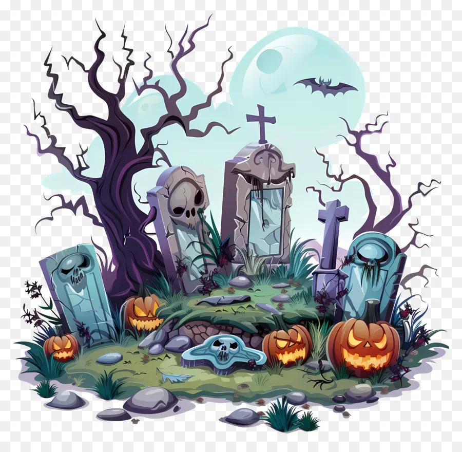 Cementerio De Halloween，Cementerio PNG