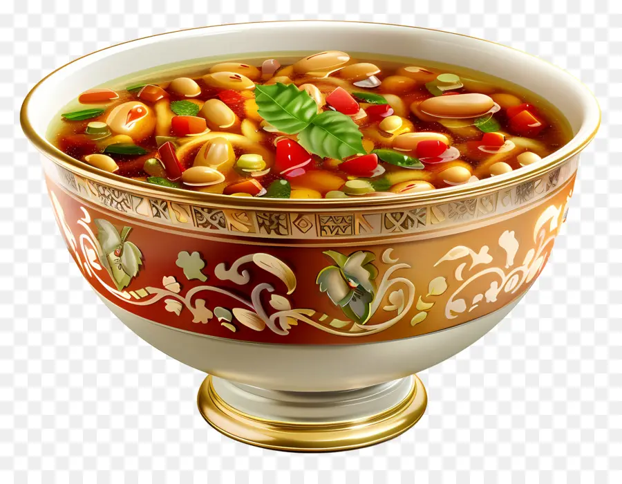 Sopa Minestrone，Plato De Sopa PNG