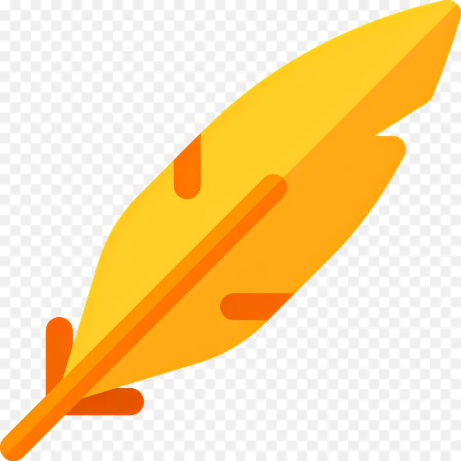 Pluma，Pluma Amarilla PNG