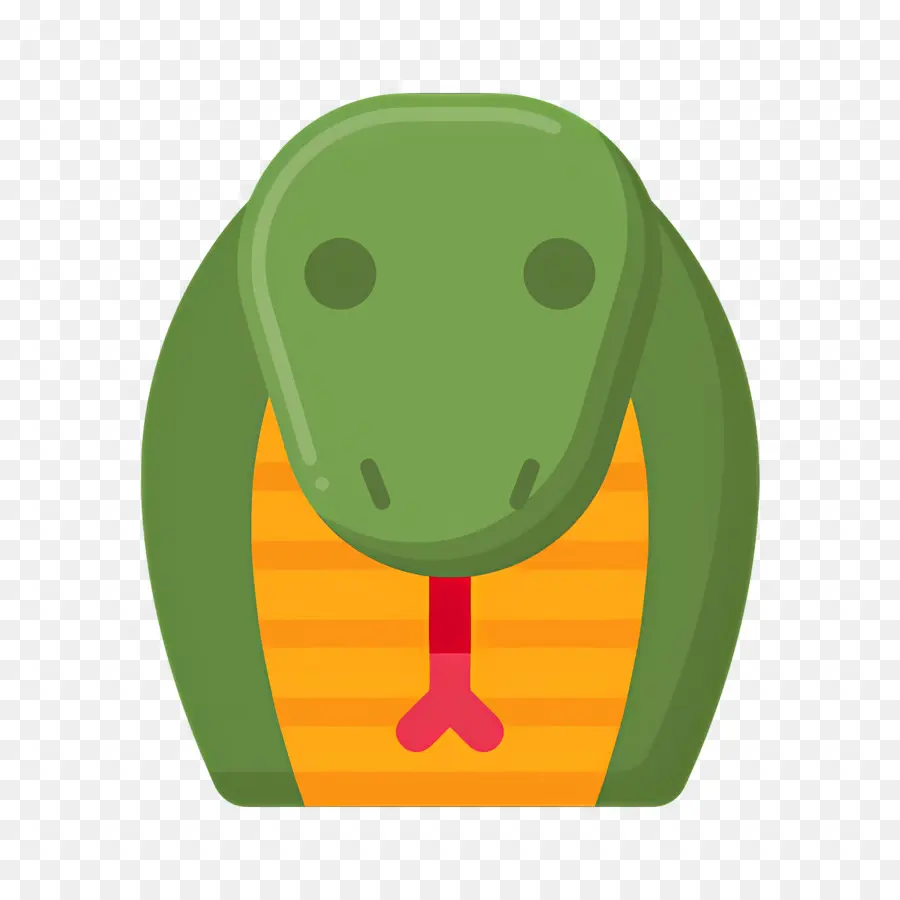 Cabeza De Serpiente，Serpiente Verde PNG