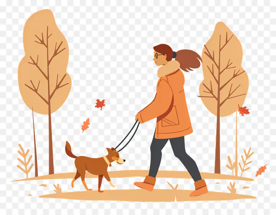 Mujer Paseando Perro，Mujer PNG