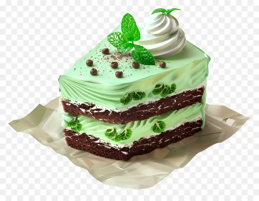 Pastel Fresco De Menta，Pastel De Chocolate Con Menta PNG