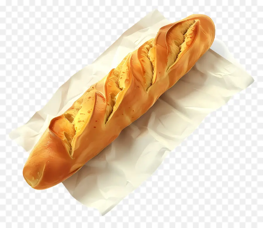 Baguette Amarilla，Pan PNG