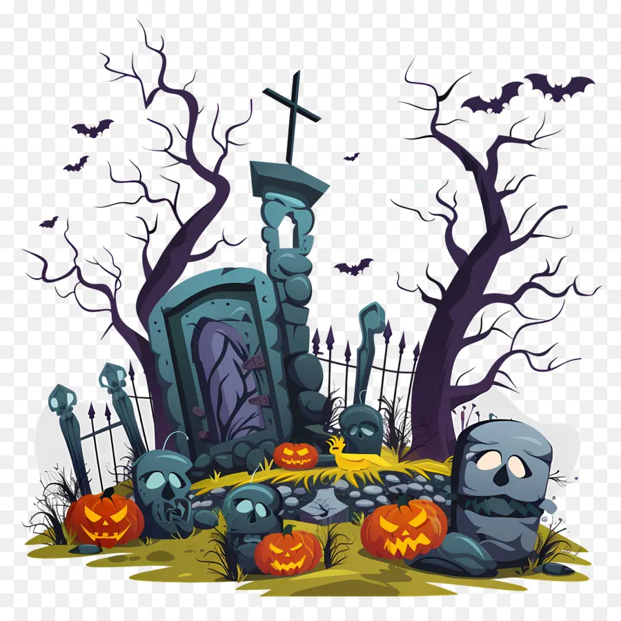 Cementerio De Halloween，Cementerio PNG