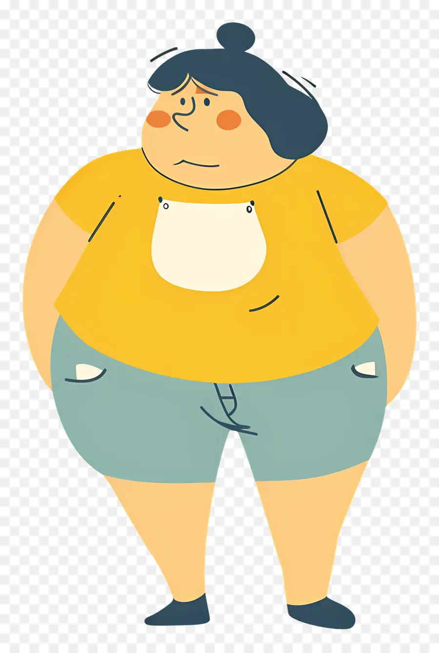 Gorda，Persona En Suéter PNG