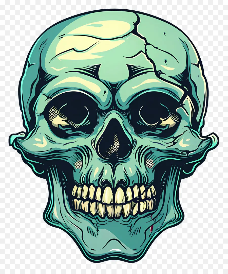 Calavera Aterradora，Calavera Negra PNG