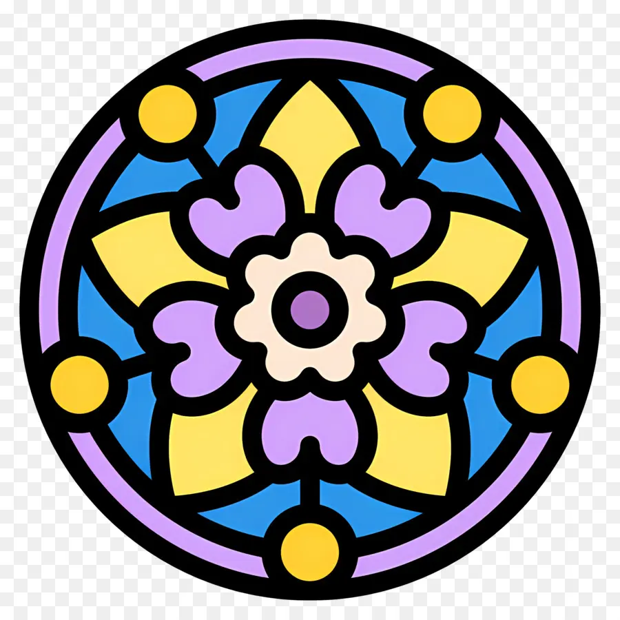 Mandala，Mándala Colorida PNG