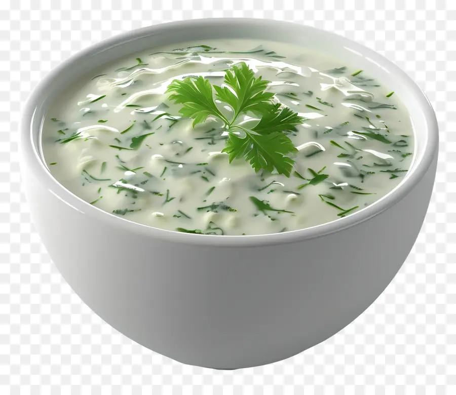 Raita Verde，Salsa De Yogur PNG