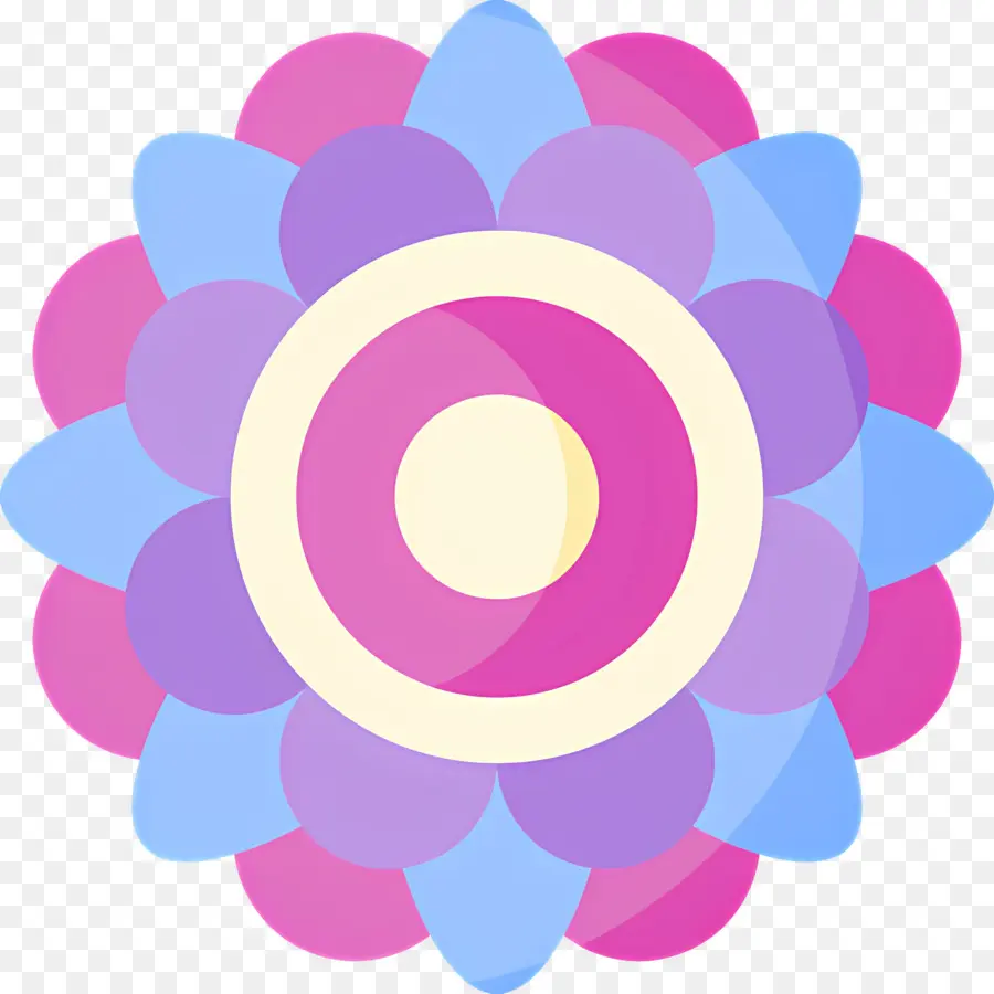 Mandala，Flor Colorida PNG