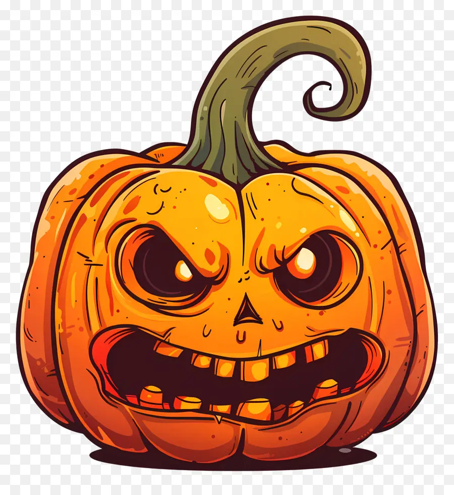 Calabaza Aterradora，Calabaza Sonriente PNG