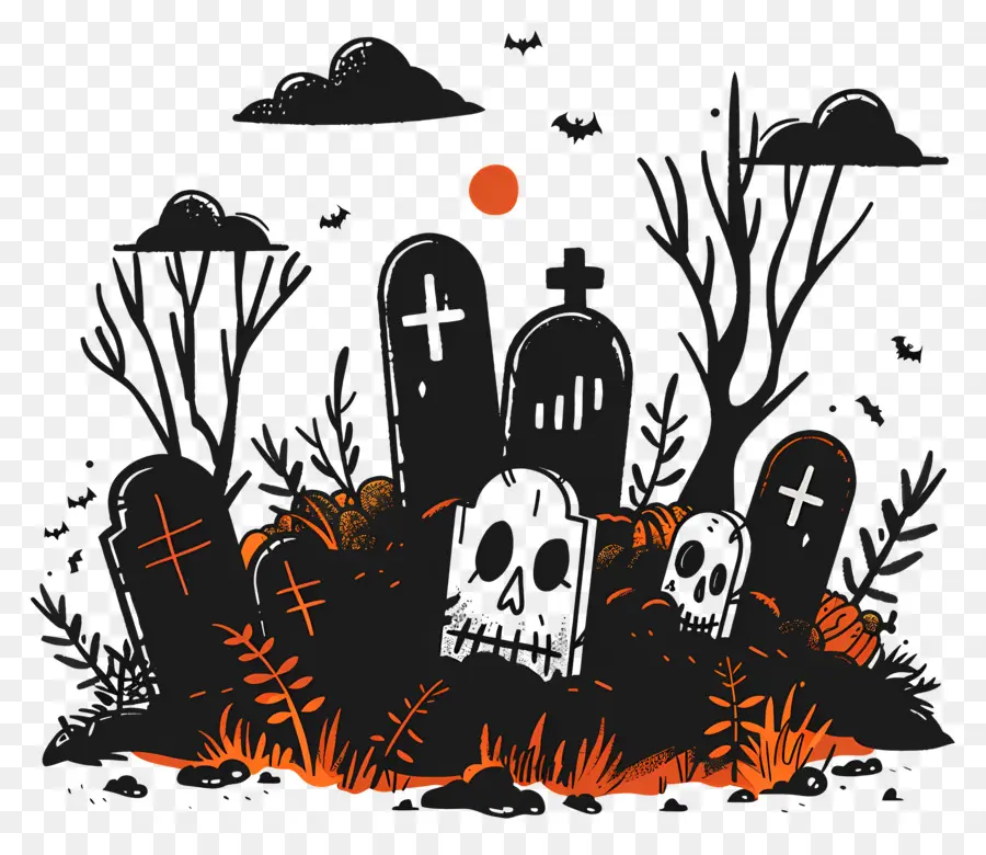 Cementerio De Halloween，Lápidas PNG