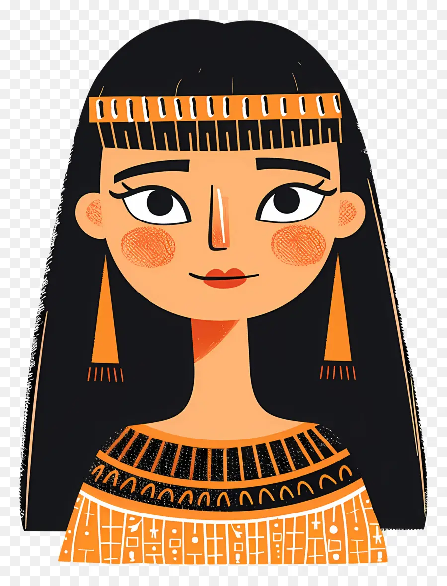 Mujer Egipcia，Mujer De Dibujos Animados PNG