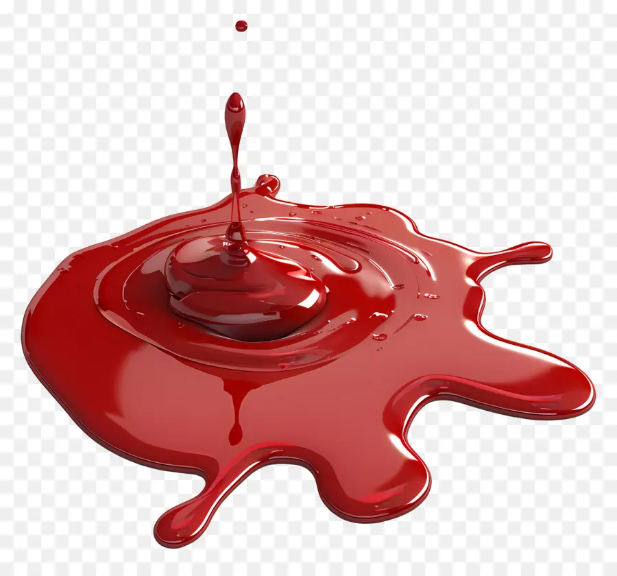 Charco De Sangre，Pintura Roja PNG