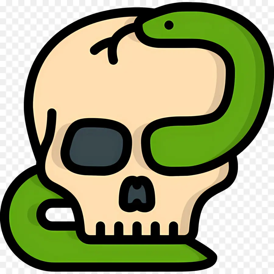 Cráneo De Serpiente，Calavera Con Serpiente PNG