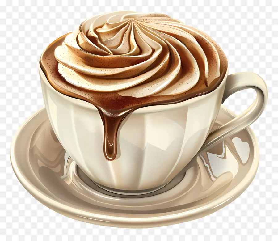 Capuchino，Taza PNG