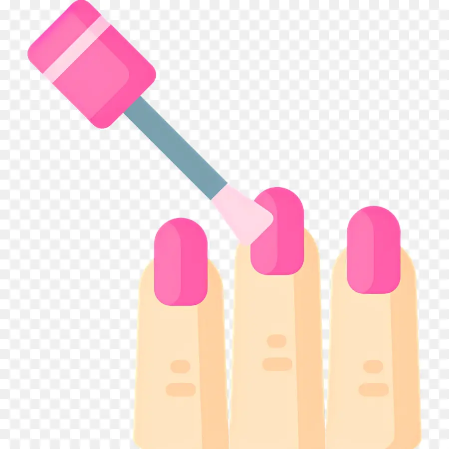 Salones De Uñas，Esmalte De Uñas Rosa PNG