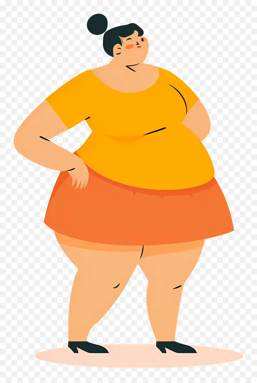 Gorda，Persona En Suéter PNG