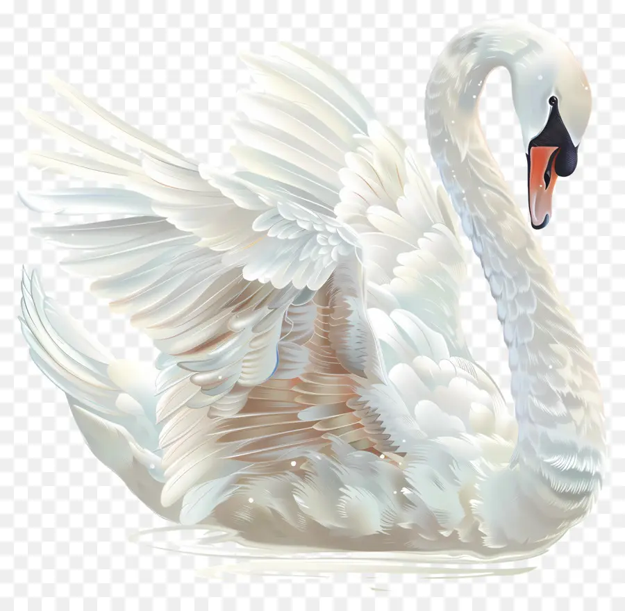 Cisne Blanco，Pájaro PNG