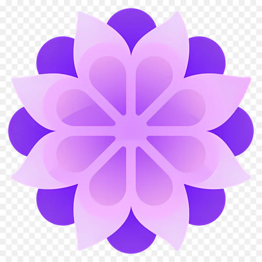 Mandala，Flor Morada PNG