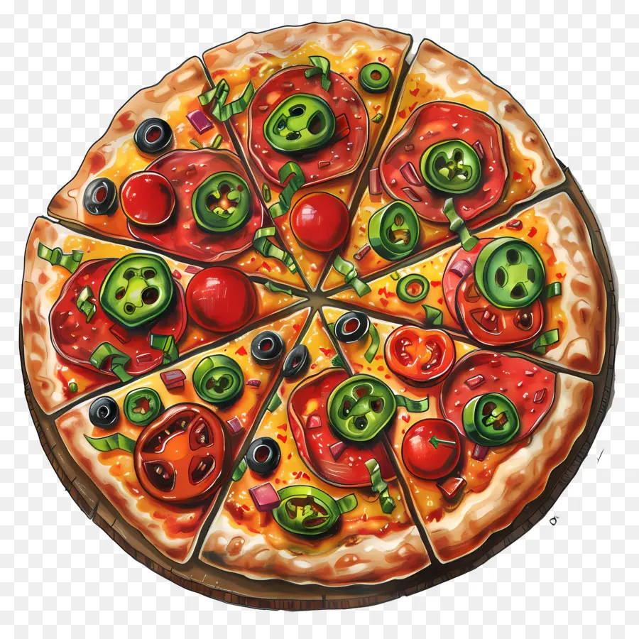 Pizza Mexicana，Pizza PNG