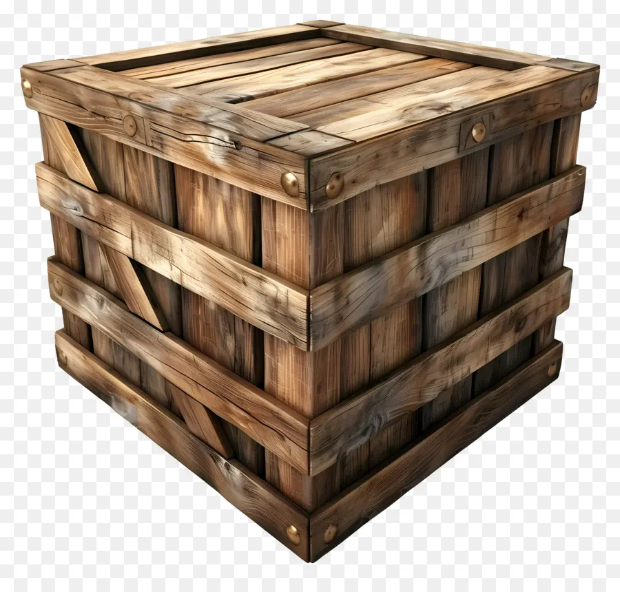 Caja De Madera De Carga，Caja De Madera PNG