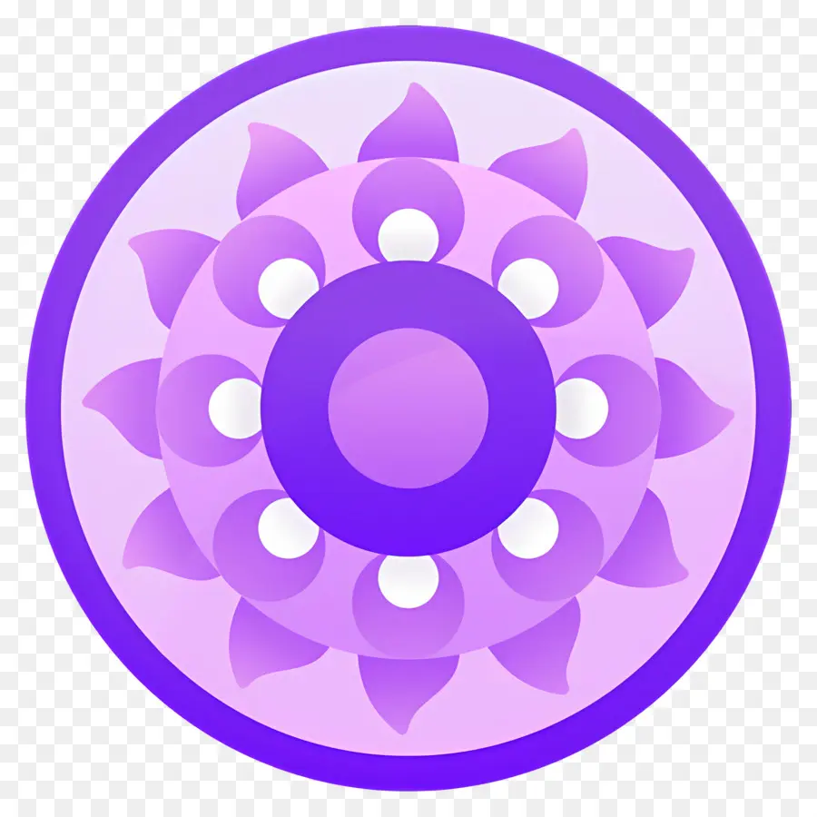 Mandala，Mándala Púrpura PNG