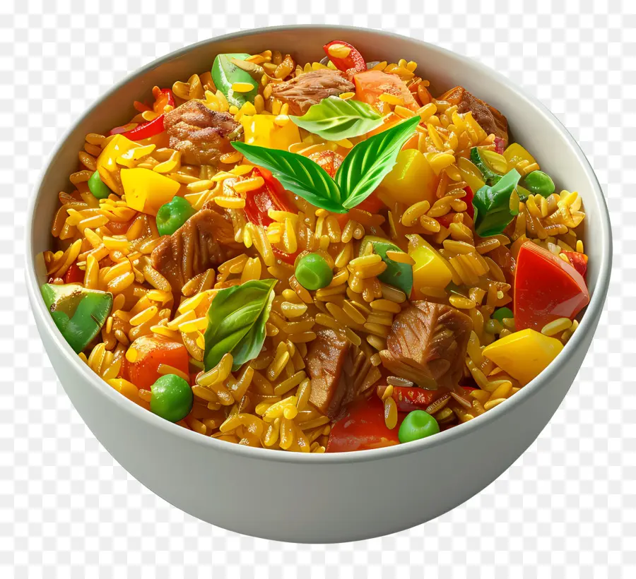 Arroz Al Curry，Tazón De Arroz Frito PNG