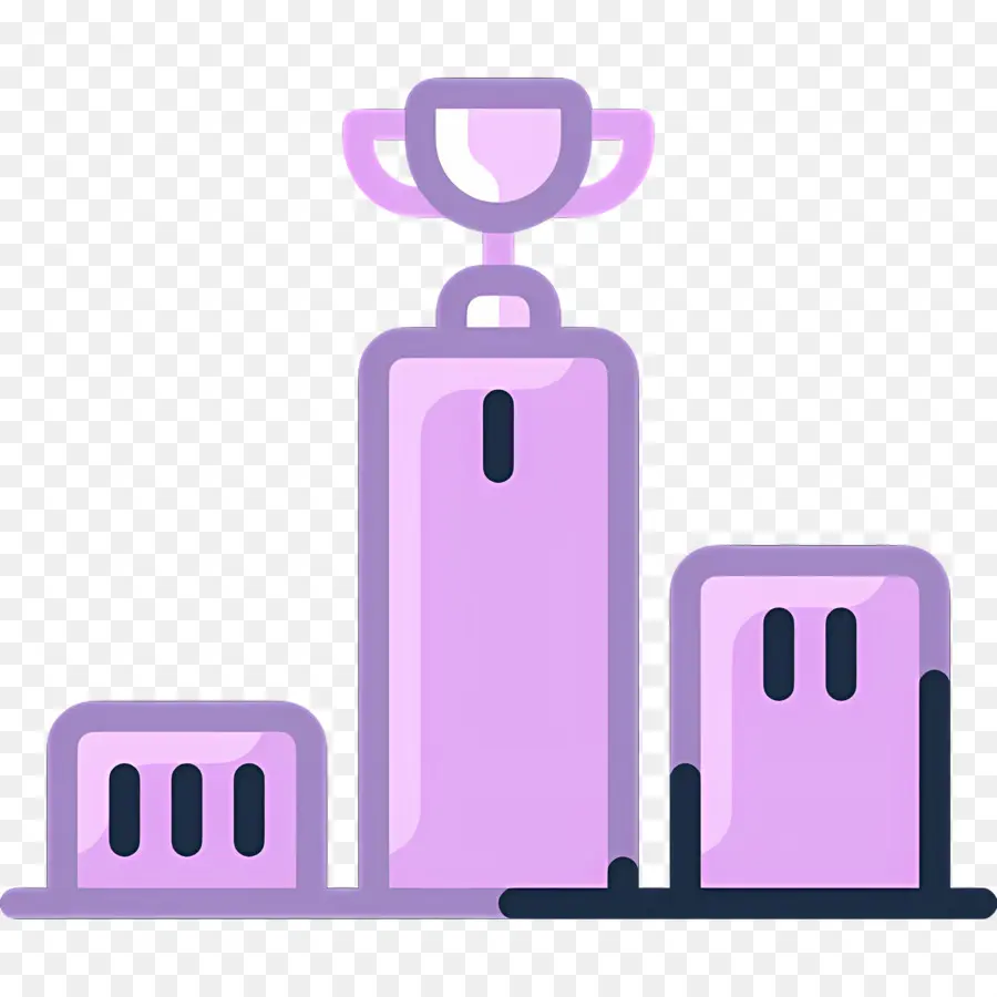 Podio De Trofeos，Trofeo Morado PNG