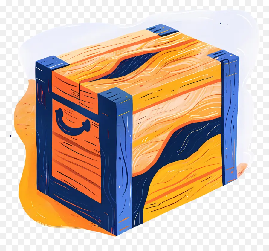 Caja De Madera De Carga，Caja De Madera PNG