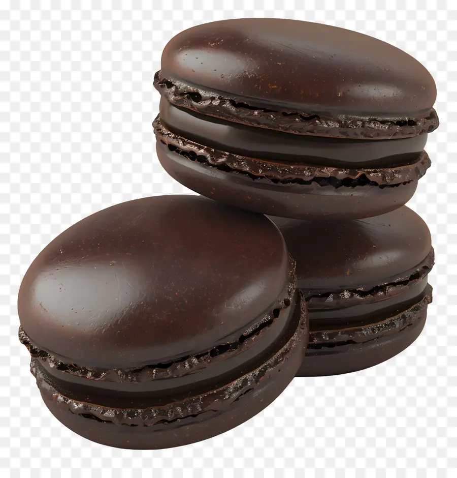 Macarrones De Chocolate，Postre PNG