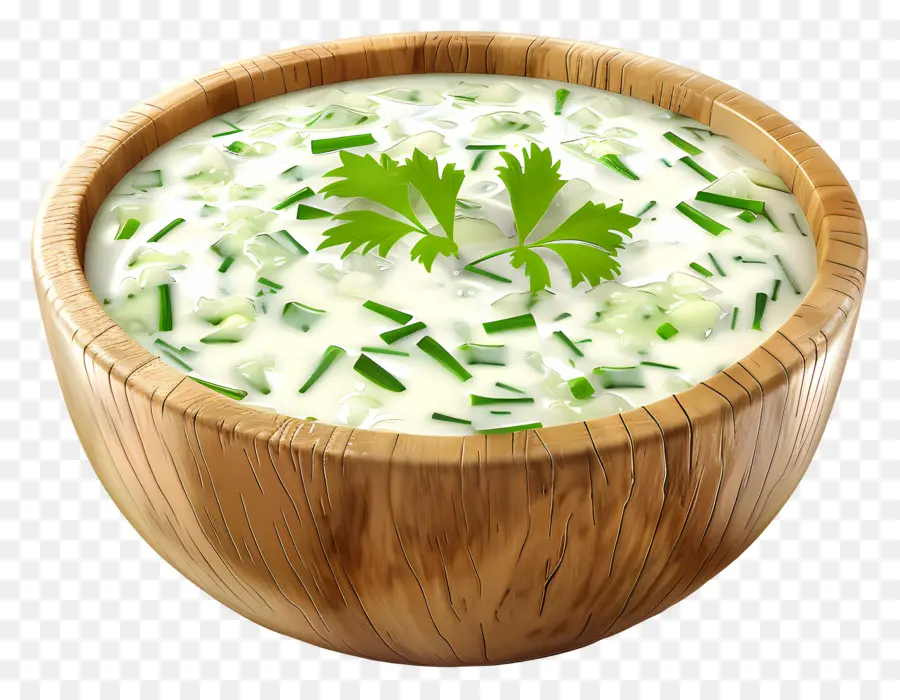 Raita Verde，Tazón De Sopa PNG