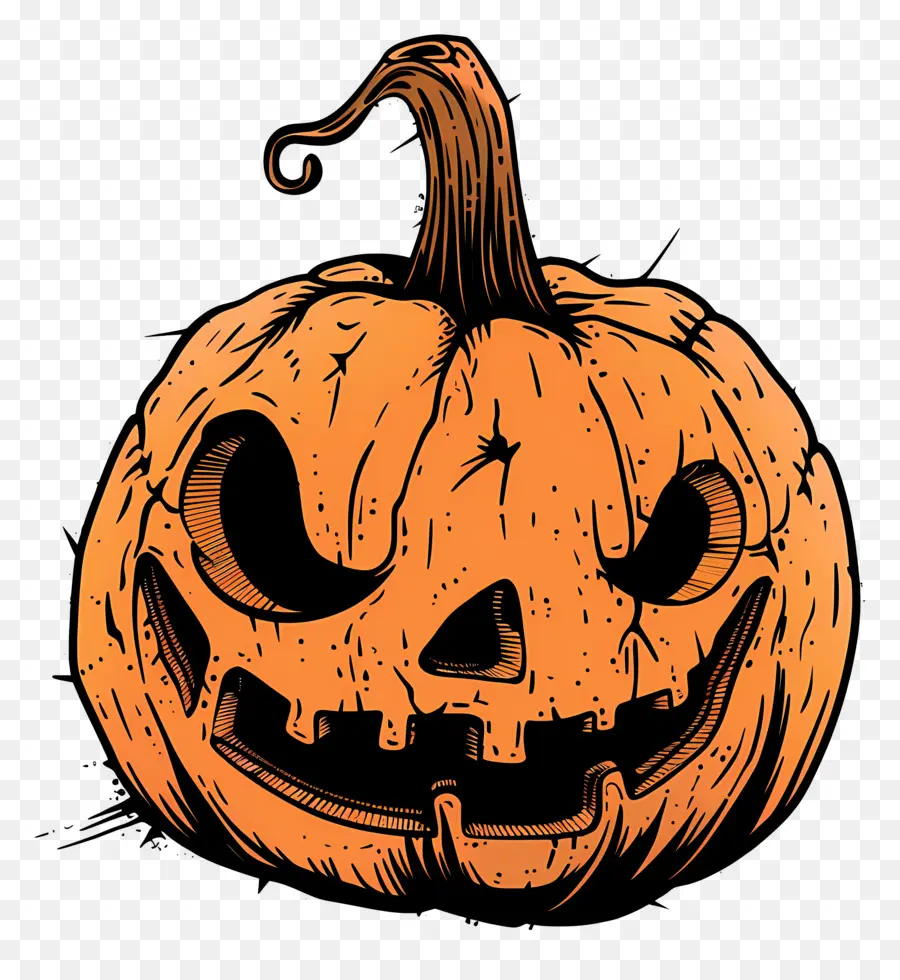 Calabaza Aterradora，Calabaza Negra PNG