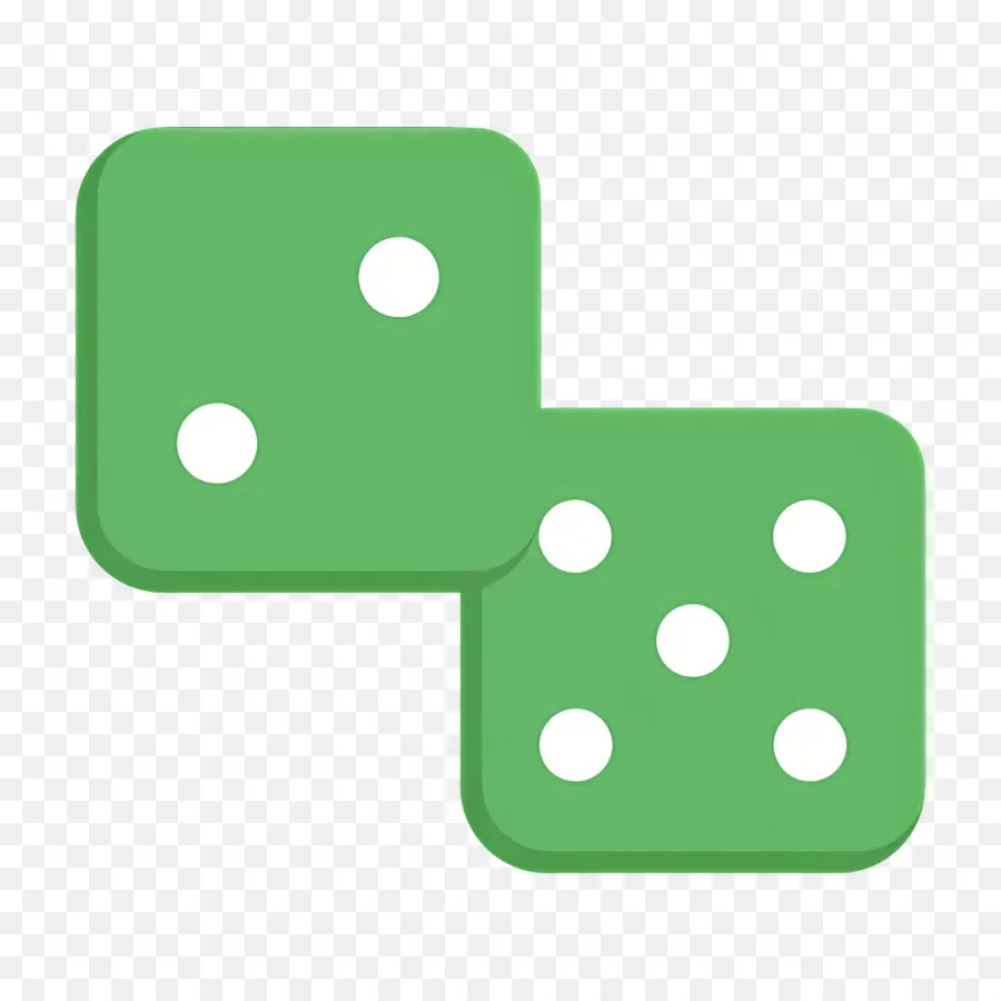 Dados De Casino，Dados Verdes PNG