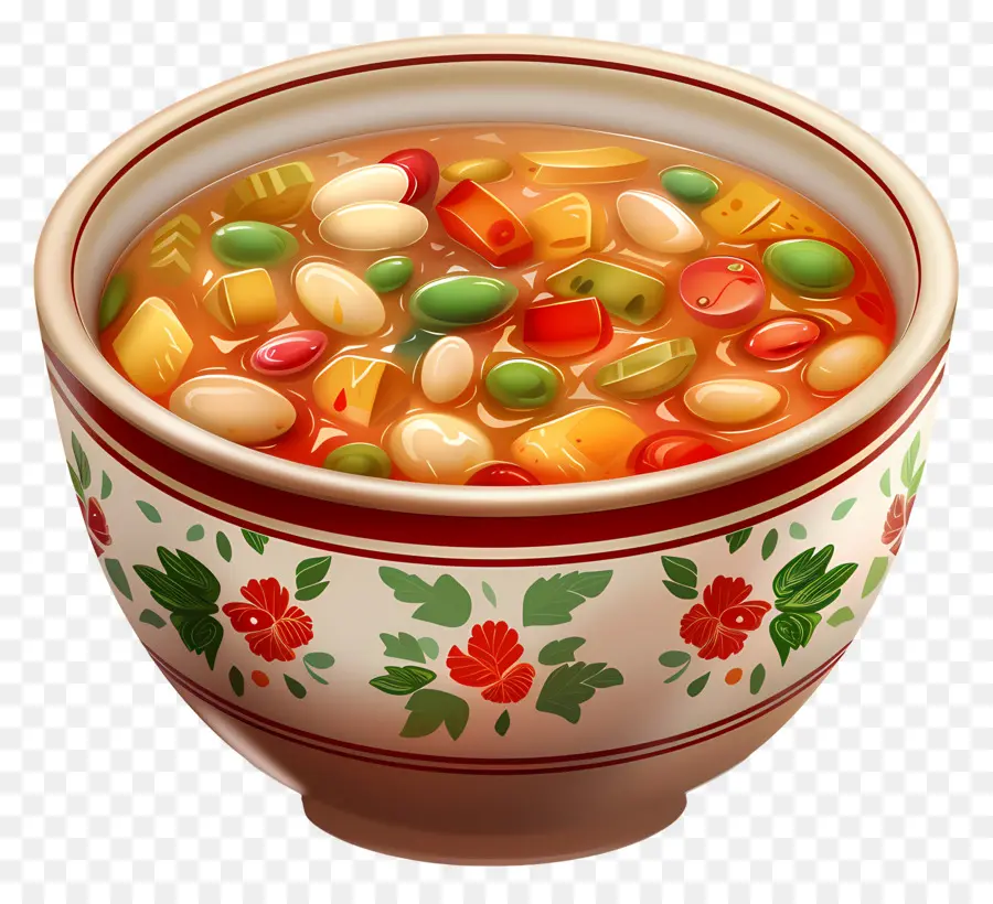 Sopa Minestrone，Plato De Sopa PNG