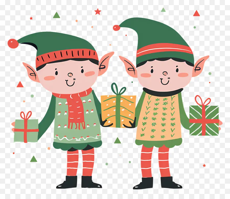 Duendes Navideños Escandinavos，Elfos Navideños PNG