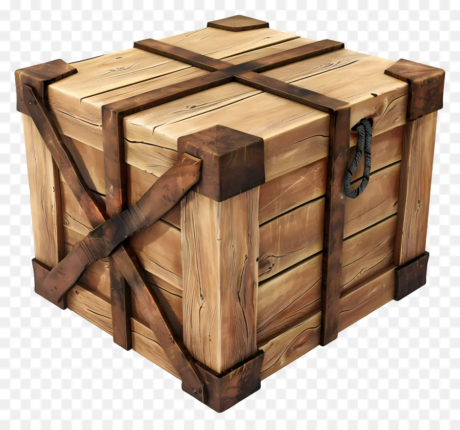 Caja De Madera De Carga，Caja De Madera PNG