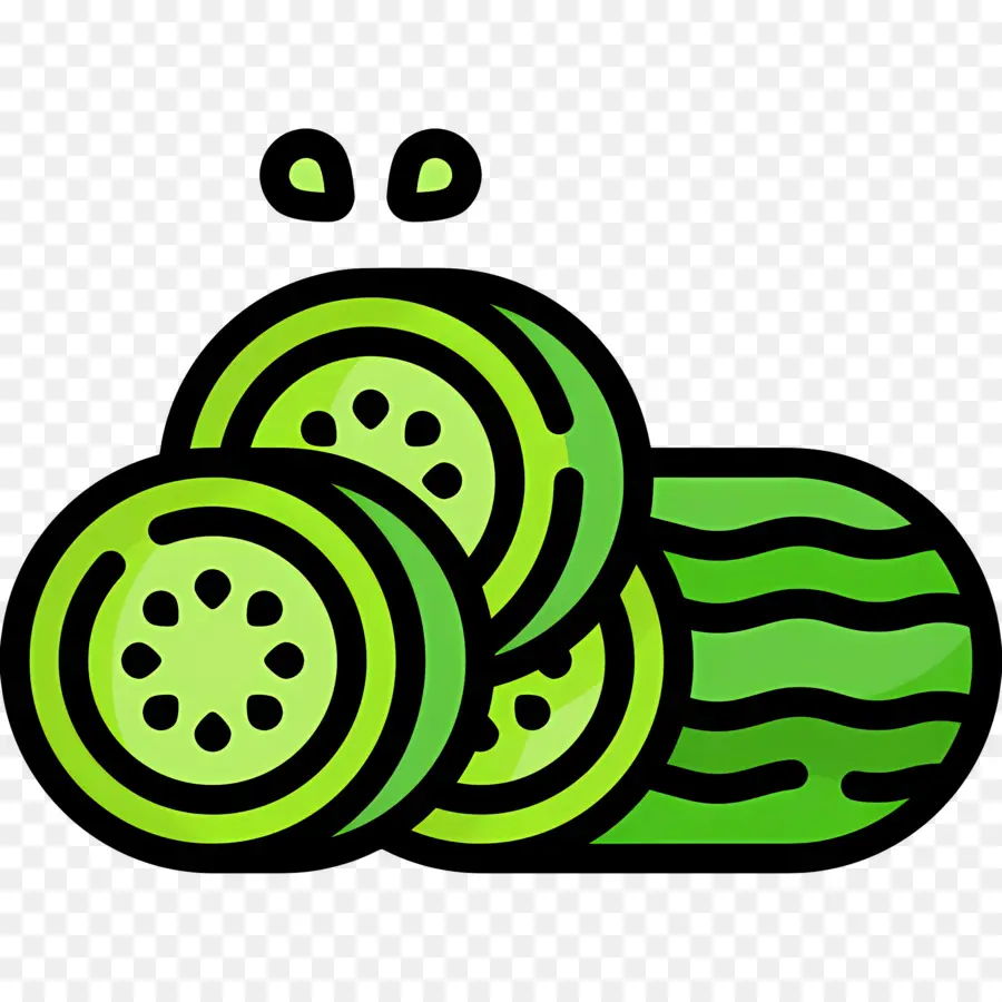 Pepino，Rebanadas PNG