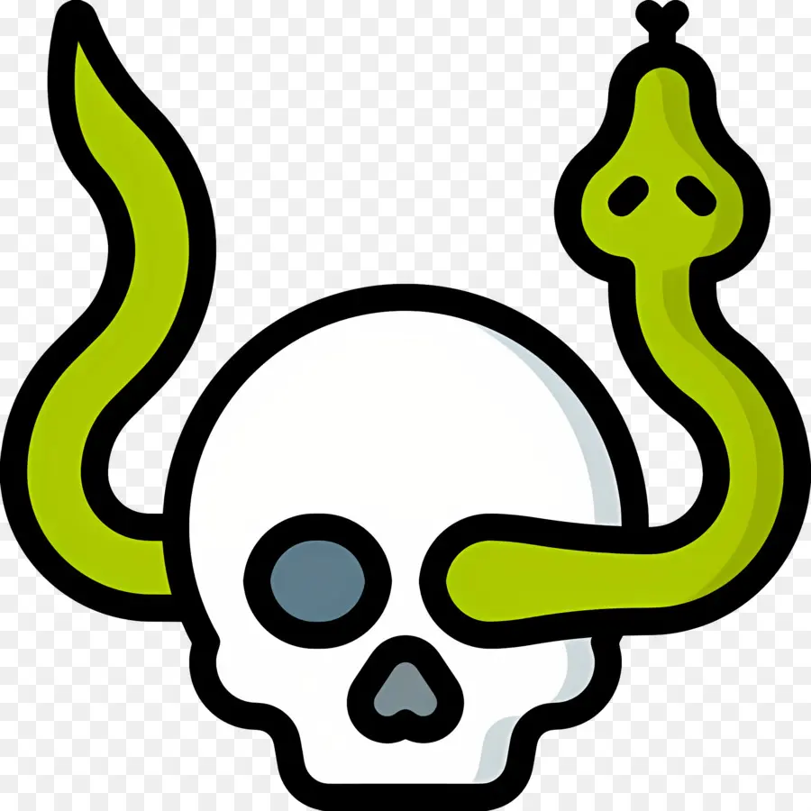 Cráneo De Serpiente，Calavera Con Serpiente PNG