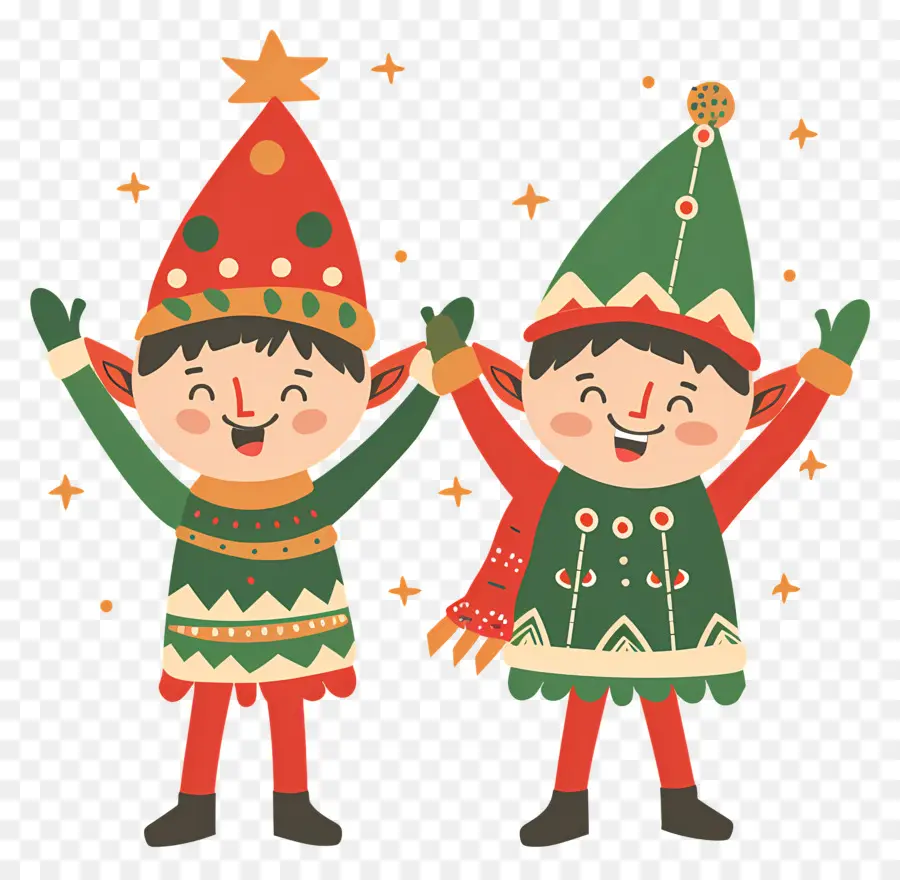 Duendes Navideños Escandinavos，Elfos Navideños PNG