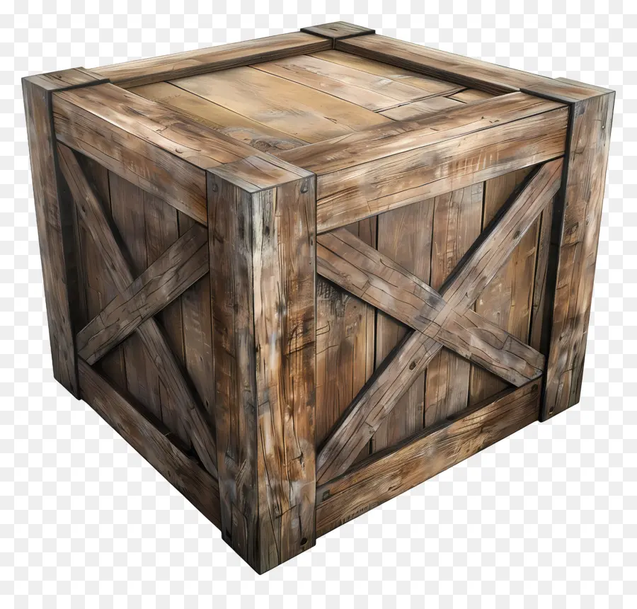 Caja De Madera De Carga，Caja De Madera PNG