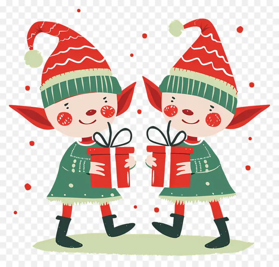 Duendes Navideños Escandinavos，Elfos Navideños PNG