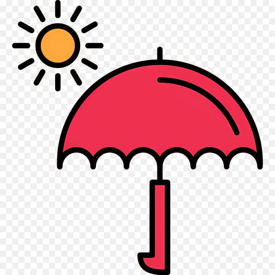 Parasol，Paraguas Rojo PNG