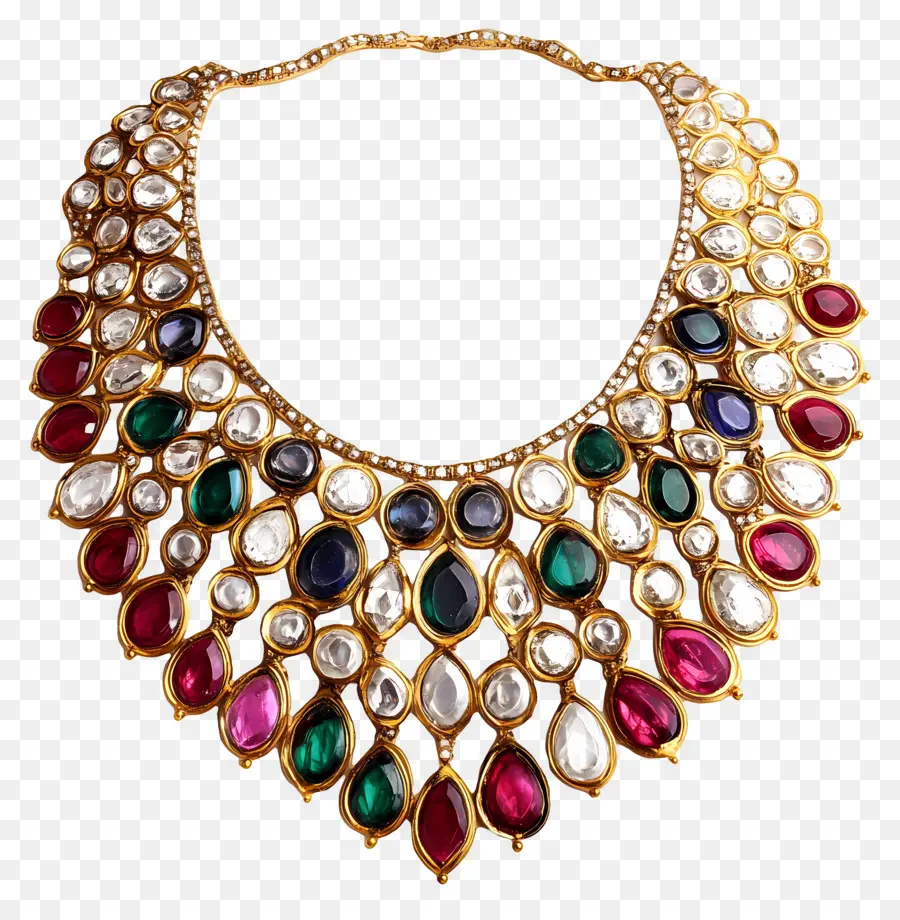 Kundan，Collar Colorido PNG